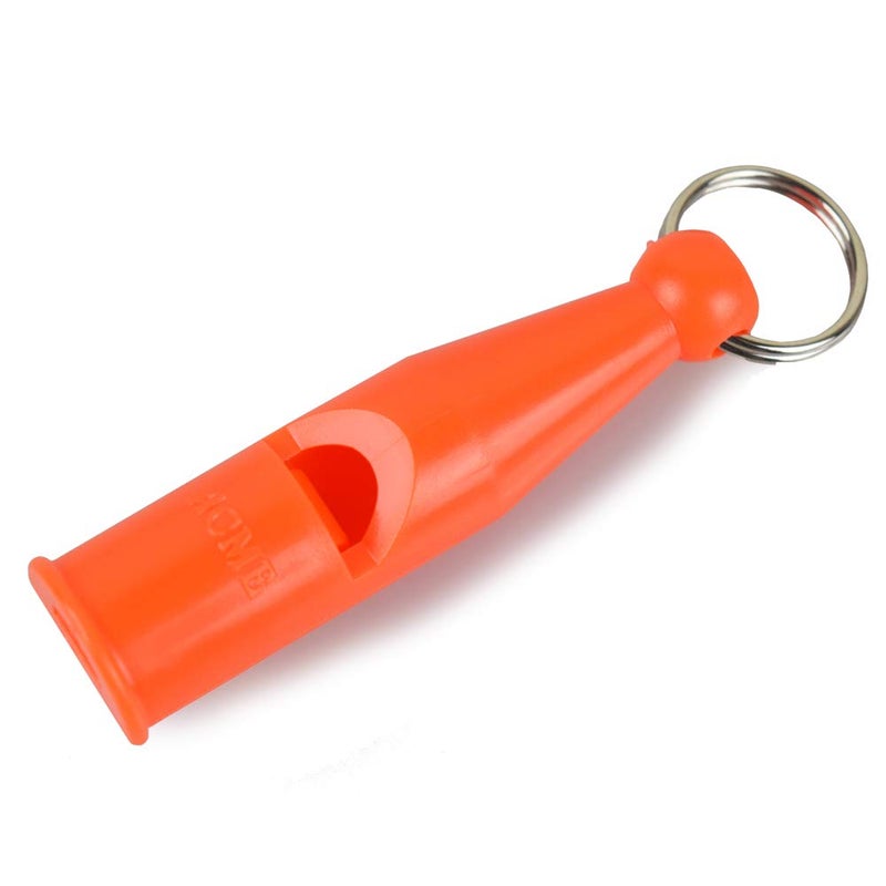 ACME genuine Pro Trialler Gun Dog Whistle no. 212. BPA free plastic. Holds its frequency. Great all-rounder. Good for distance and heavy cover. Disobedient and hard of hearing dogs (Day Glow Orange) - Image 1